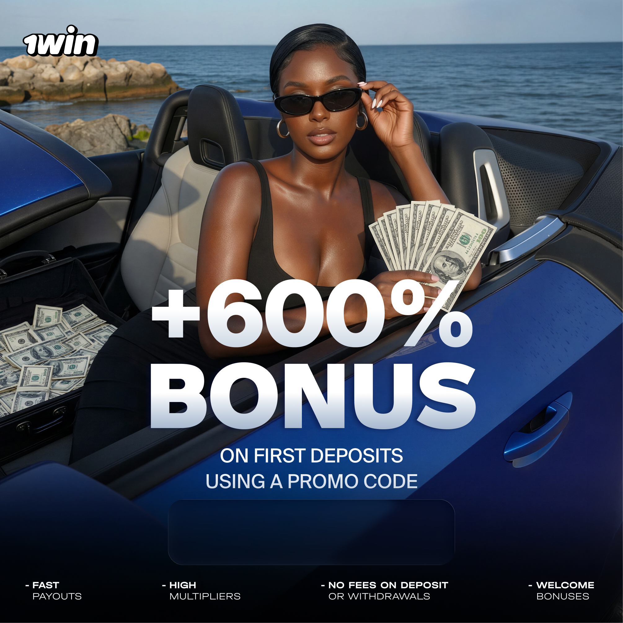 Bet on 1win - 600% Bonus